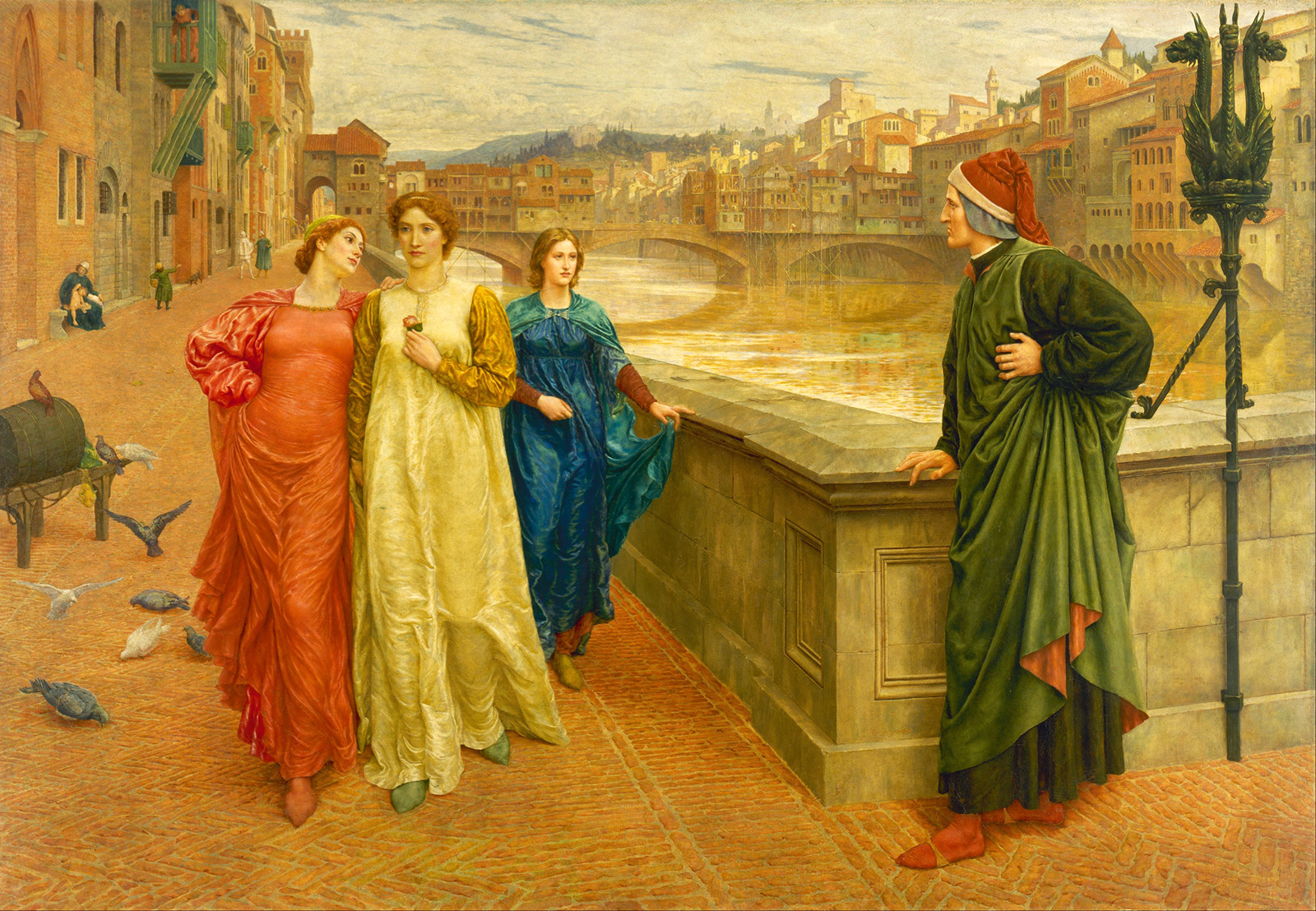 the meeting of dante and beatrice